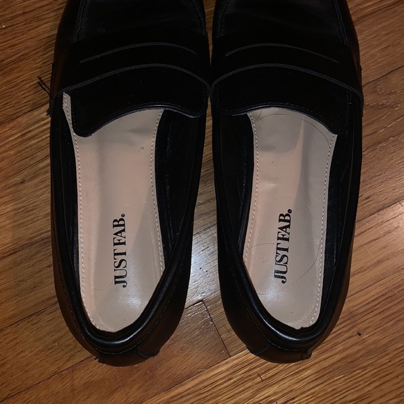 Black Pleather Loafers - Picture 3 of 3